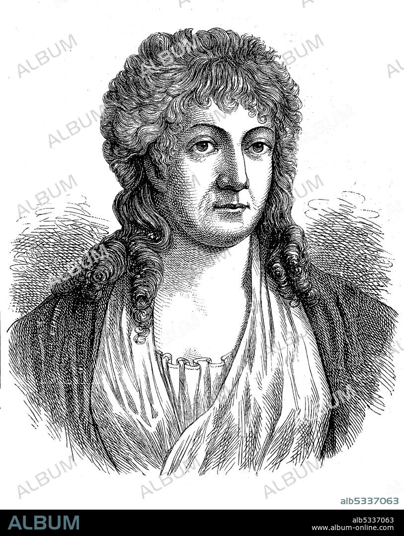 Anna Amalia of Brunswick-Wolfenbüttel, October 24, 1739 - April 10, 1807, by marriage Duchess of Saxe-Weimar and Eisenach, regent, patron and composer  /  Anna Amalia von Braunschweig-Wolfenbüttel, 24. Oktober 1739 - 10. April 1807, durch Heirat Herzogin von Sachsen-Weimar und Eisenach, Regentin, Mäzenin und Komponistin, Historisch, historical, digital improved reproduction of an original from the 19th century / digitale Reproduktion einer Originalvorlage aus dem 19. Jahrhundert,.