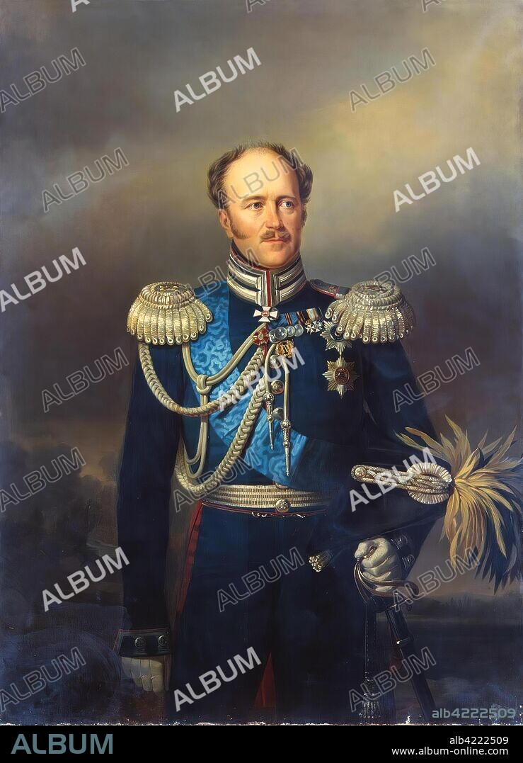 YEGOR BOTMAN (GEORG). 'Portrait of Count Alexander Benkendorff'. Kruger, Franz. Russia, 1859. Dimensions: 140x102 cm.