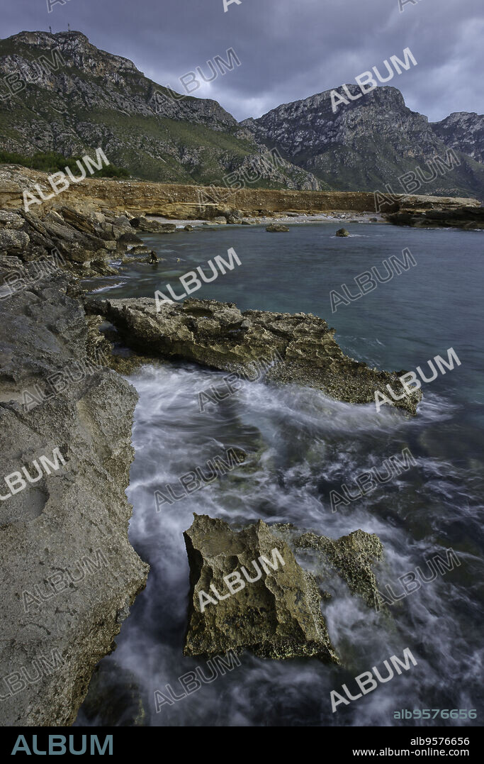 Es Caló.Litoral de la Colonia de Sant Pere. Bahia de Alcudia. Península de Llevant.Arta.Mallorca.Islas Baleares. España.