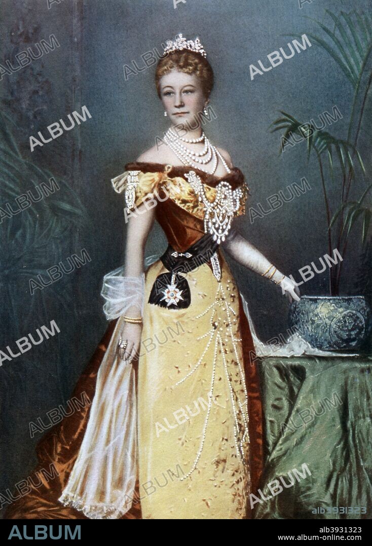 Auguste Viktoria, German empress, late 19th century. Portrait of Augusta Viktoria of Schleswig-Holstein-Sonderburg-Augustenburg (1858-1921).