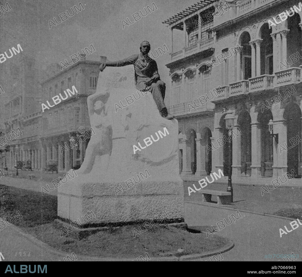 MONUMENTO A JUAN CLEMENTE ZENEA - 1832/1871 - POETA ROMANTICISTA CUBANO.