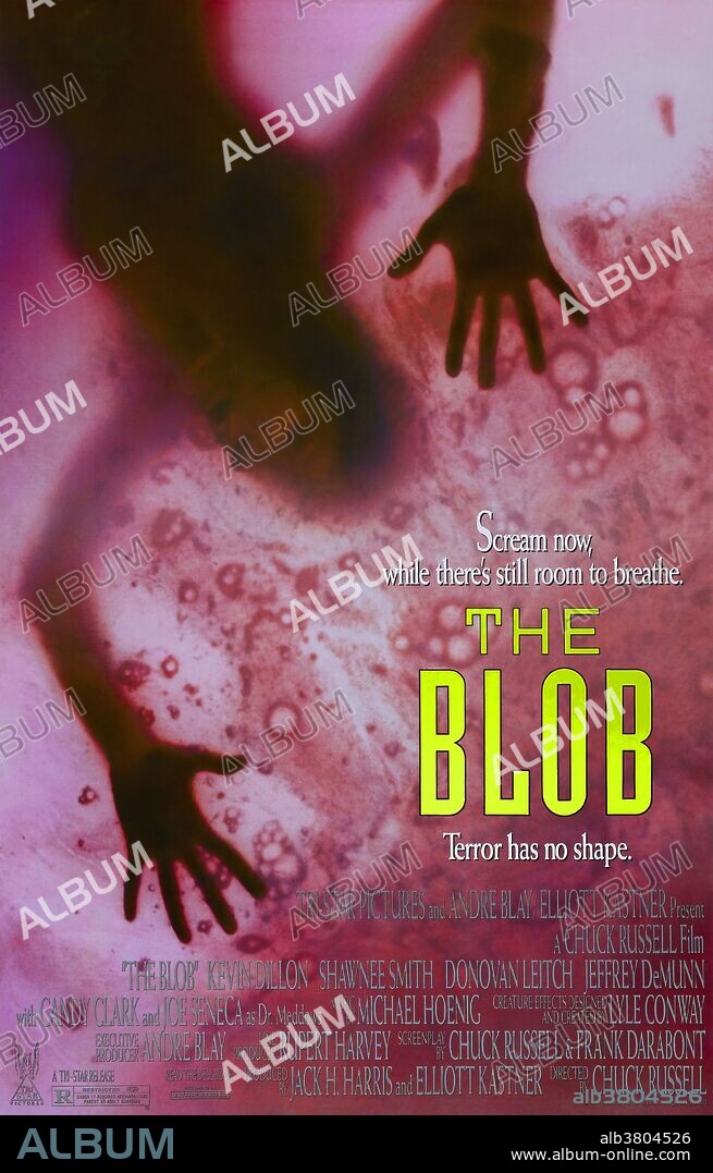 Poster of THE BLOB, 1988, directed by CHUCK RUSSELL. Copyright BRAVEWORLD/TRI-STAR.