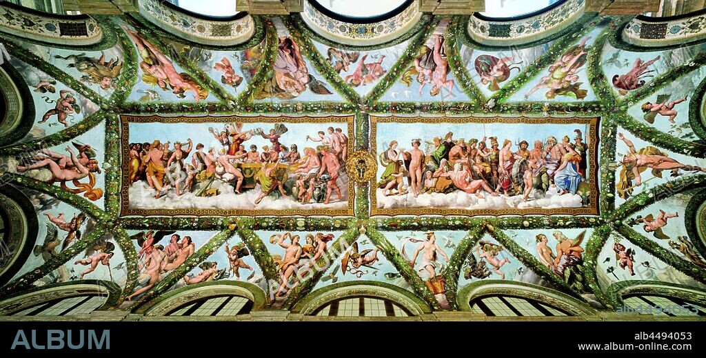 RAPHAEL (RAFFAELLO SANZIO DA URBINO). Loggia di Amore e Psiche, Villa Farnesina.