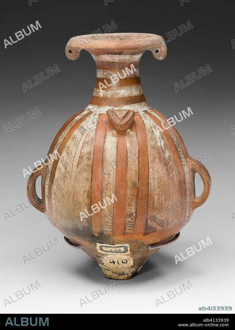 Miniature Ceremonial Vessel (Aryballos). Inca; South coast or southern highlands, Peru. Date: 1450-1532. Dimensions: H. 17.2 cm (6 3/4 in.). Ceramic and pigment. Origin: Peru.