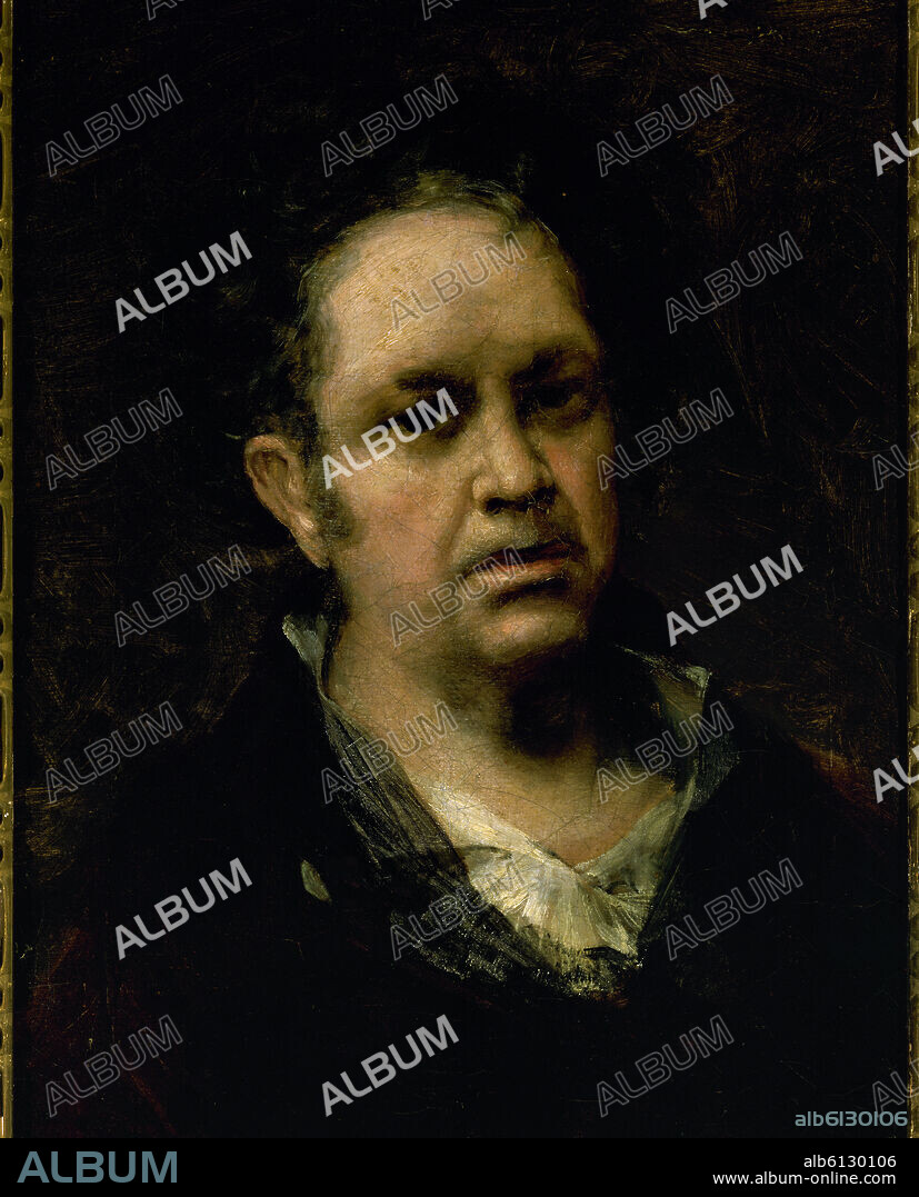 FRANCISCO GOYA Y LUCIENTES DE (1746-1828). AUTORRETRATO - 1815 - O/L - 46x35 - NP 723.
