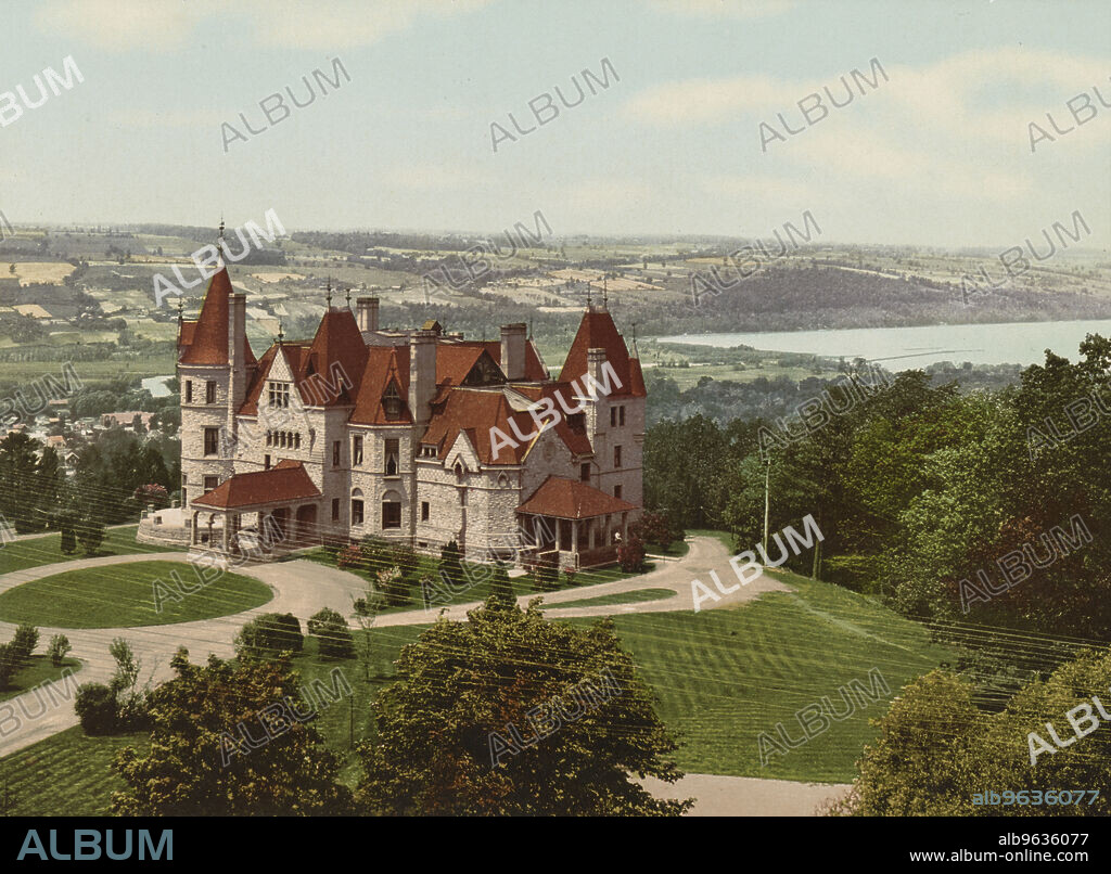 Chi Psi Fraternity House, Cornell University, ca 1900.