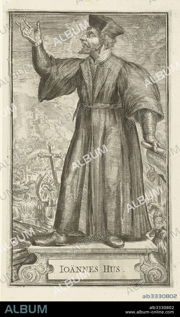 ROMEYN DE HOOGHE. Portrait of John Hus.