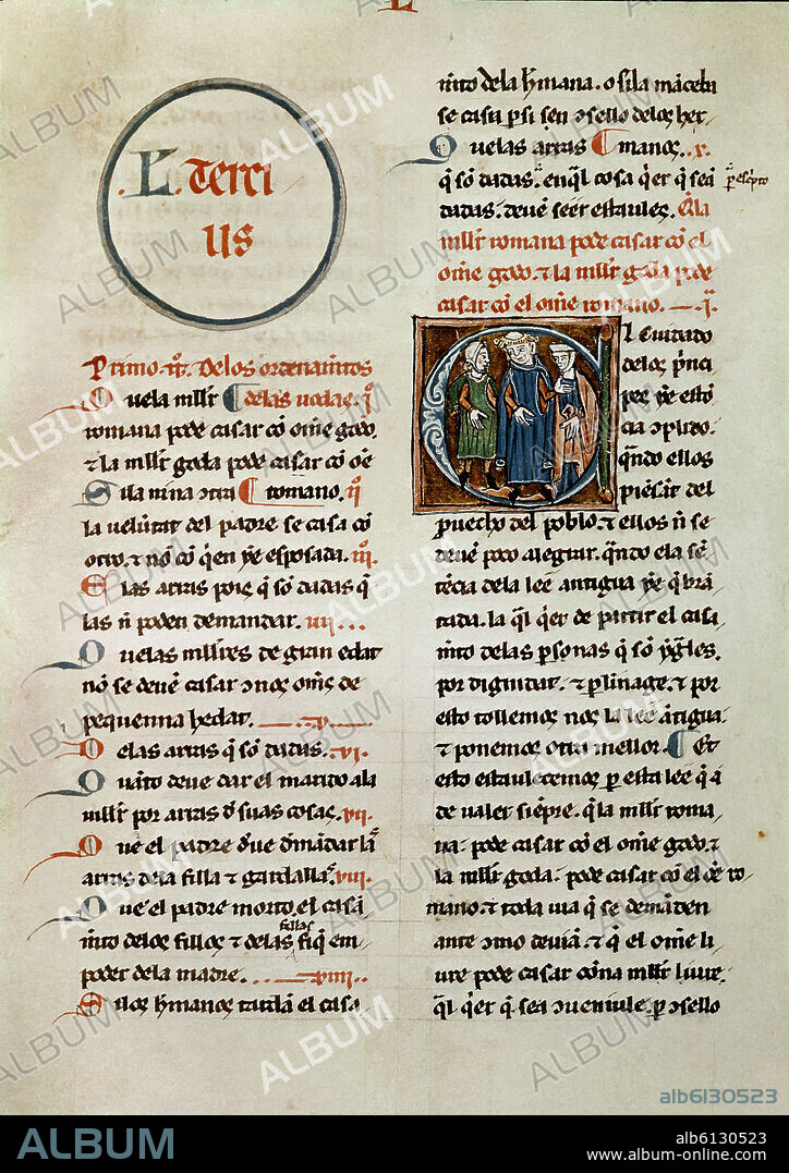 PAGINA L DEL FUERO JUZGO - LIBER IUDICIORUM.