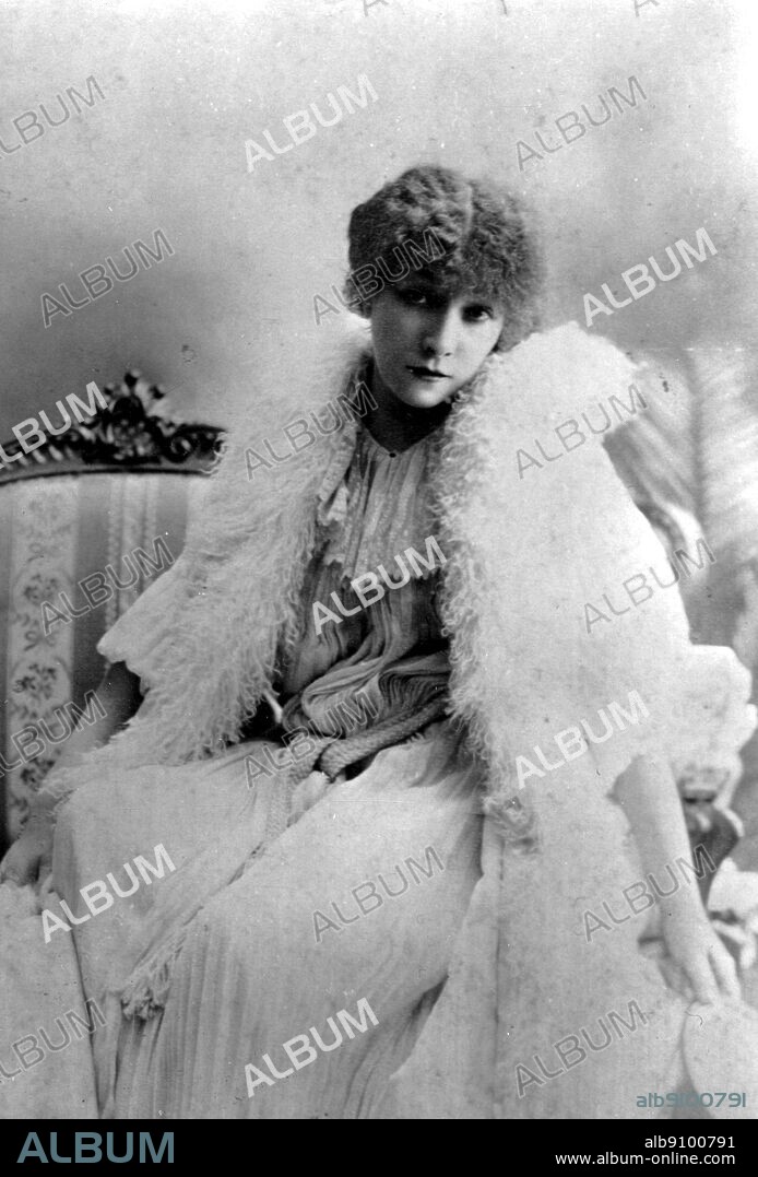 Sarah Bernhardt 1899, stage name of Henriette Rosine Bernard, (1844-1923). French Actress. Bernhardt was also one of the pioneer silent movie actresses.
