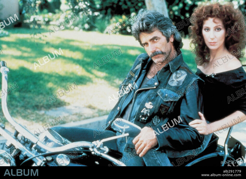 CHER y SAM ELLIOTT en MASCARA, 1985 (MASK), dirigida por PETER BOGDANOVICH. Copyright CANNON FILMS.
