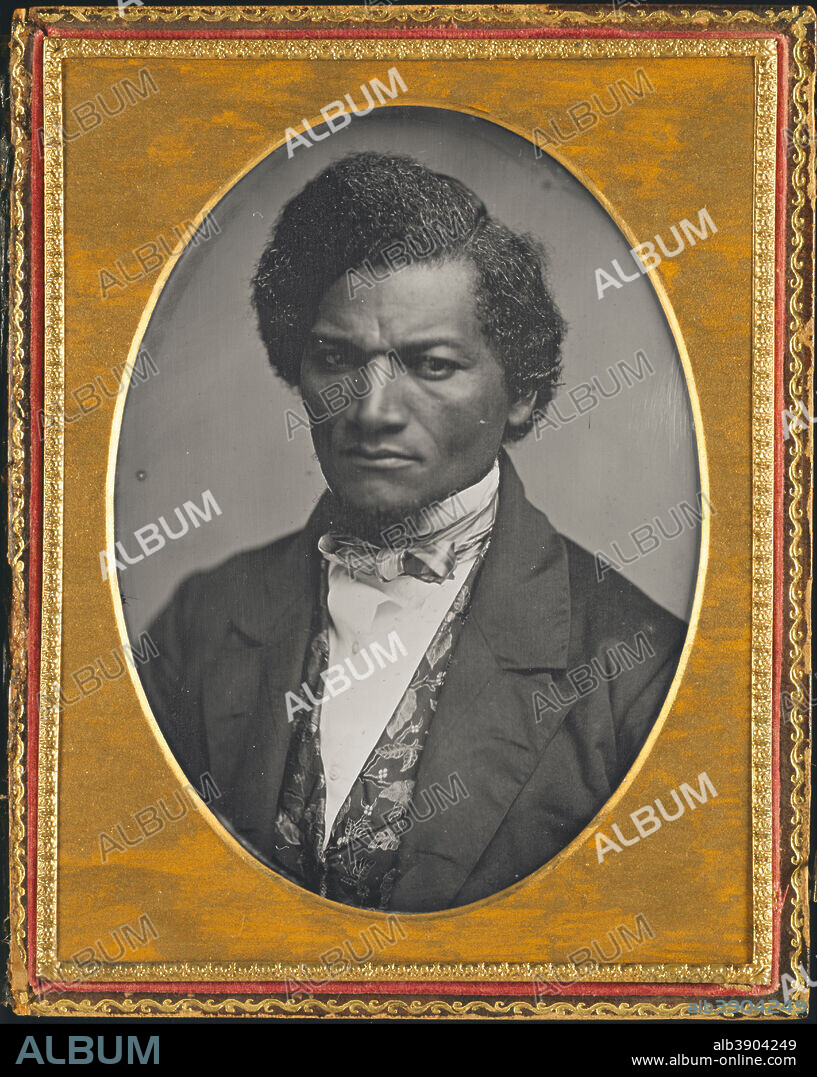SAMUEL J. MILLER. Frederick Douglass. Date/Period: 1847/52. Photograph. Daguerreotype Daguerreotype. Height: 140 mm (5.51 in); Width: 106 mm (4.17 in).