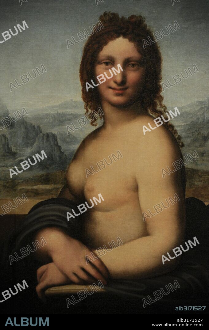 School of Leonardo da Vinci (1452-1519). Italy. High Renaissance. Nude Woman (Donna Nuda). Oil on canvas. The State Hermitage Museum. Saint Petersburg. Russia.