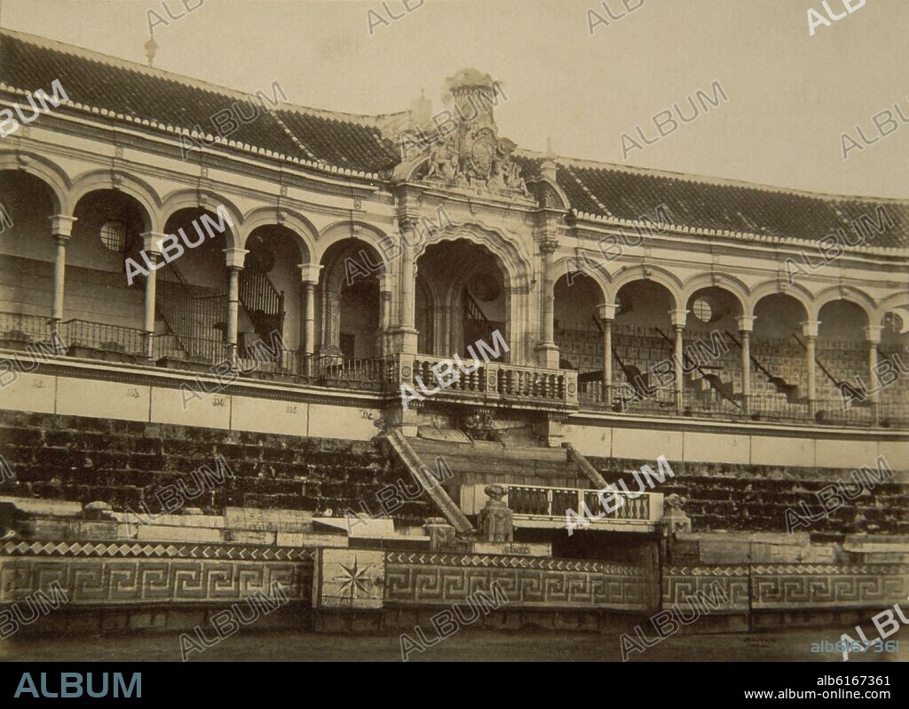 PALCO REAL DE LA MESTRANZA DE SEVILLA EN 1881-DAGUERROTIPO.