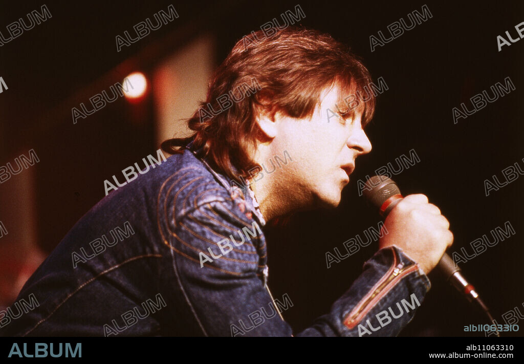 Herbert Dreilich, singer of the band Karat, Germany 1984.