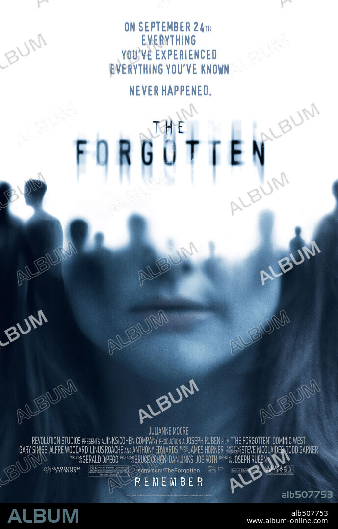 Poster of THE FORGOTTEN, 2004, directed by JOSEPH RUBEN. Copyright REVOLUTION STUDIOS.