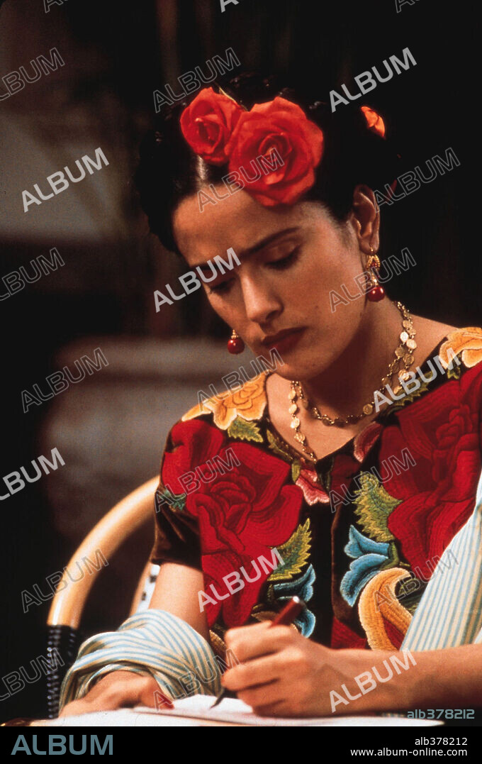 Frida Kahlo und SALMA HAYEK. SALMA HAYEK in FRIDA, 2002, unter der Regie von JULIE TAYMOR. Copyright MIRAMAX.