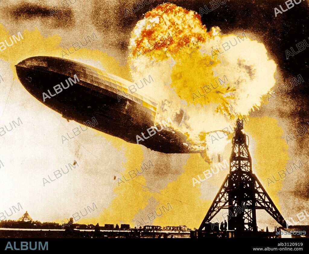 The Hindenburg disaster. The German passenger airship caught fire during its attempt to dock with a mooring mast at Naval Air Station Lakehurst resulting in 36 dead.