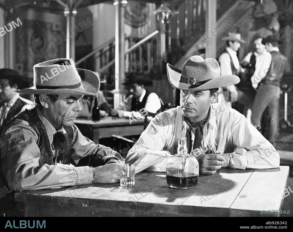 FRANCISCO MORAN en CUATRO BALAZOS, 1964, dirigida por AGUSTIN NAVARRO. Copyright C. FENIX FILMS.