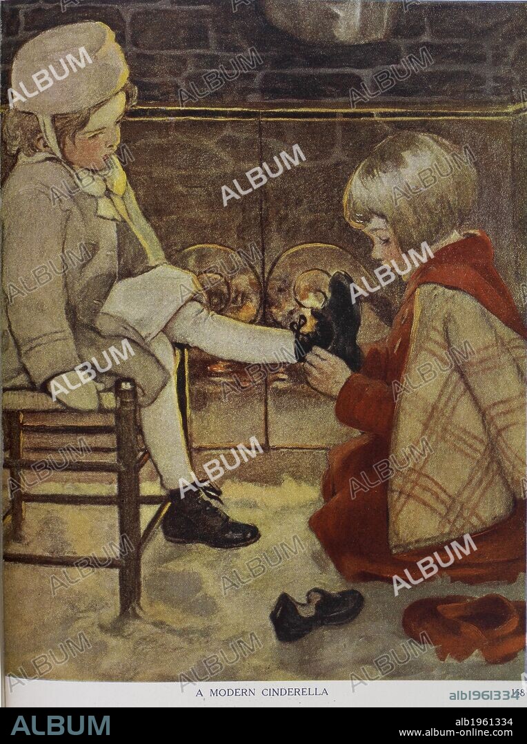 JESSIE WILLCOX SMITH and ANNA ALICE CHAPIN. A modern Cinderella. The Now-a-days Fairy Book. G. G. Harrap & Co.: London, 1922. Source: 1974.f.24, opposite 122. Language: English.