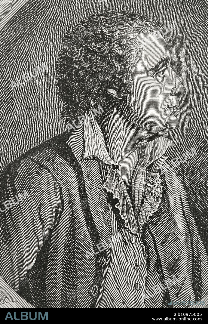 Edmond Louis Alexis Dubois-Crancé (1747-1814). Militar y político francés. Durante el Directorio fue diputado en el Consejo de los Quinientos. Ministro de la Guerra por un breve espacio de tiempo en 1799. Retrato. Grabado por Pannemaker. "Historia de la Revolución Francesa". Tomo I, 1876.