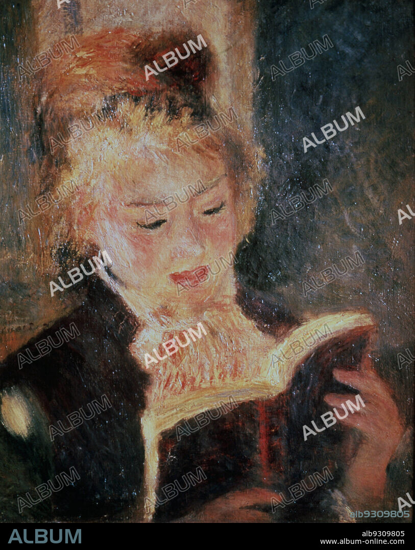 PIERRE AUGUSTE RENOIR. RENOIR, AUGUSTE. PINTOR FRANCES. 1841-1919. " LA LECTORA ", OLEO. MUSEO DE ORSAY . PARIS.