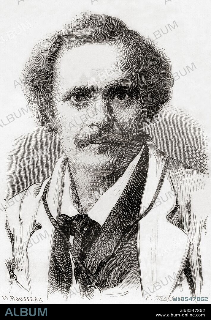 Nadar was the pseudonym of Gaspard-Félix Tournachon, 1820 –1910. French photographer, caricaturist, journalist, novelist, and balloonist. From Les Merveilles de la Science, published c.1870.
