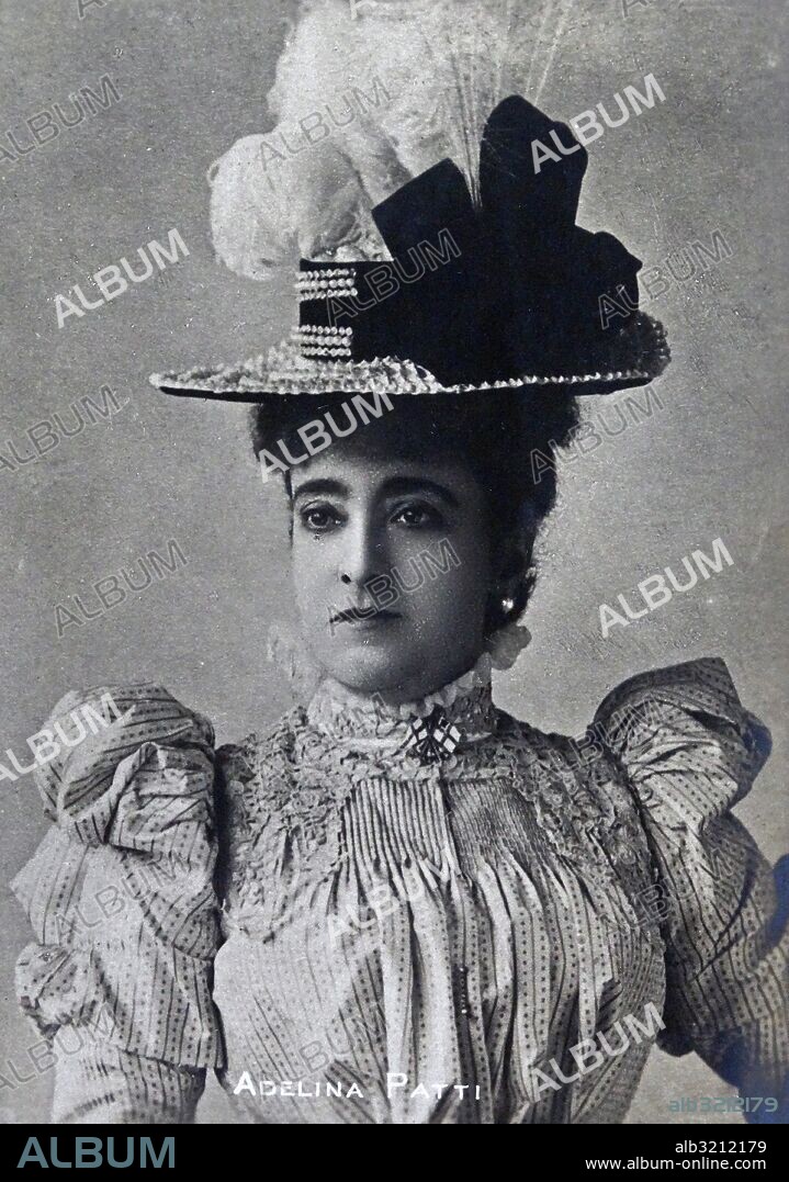 Adelina Patti (1843-1919) Spanish opera singer. Dated 20th Century.