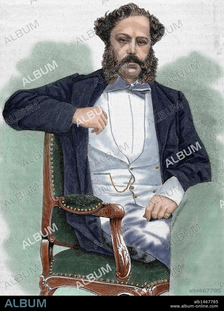 Metternich-Winneburg, Klemens, prince (1773-1859). Austrian politician. Appointed chancellor in 1809, replacing Stadion. Between 1814 and 1815 chaired the Congress of Vienna, which imposed a new reorganization of Europe based on the principles of the Old Regime. Colored engraving of "The Universal Illustration" (1881).