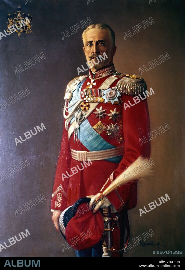 Portrait of Grand Duke Nicolai Nicolaevich Romanov painted by court painter Michael Victorovich Rundaltzov (1871-1935) in 1931. TopFoto.