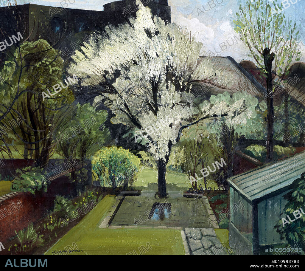 ROBERT KIRKLAND JAMIESON. Blossom in a London garden, 1930s.