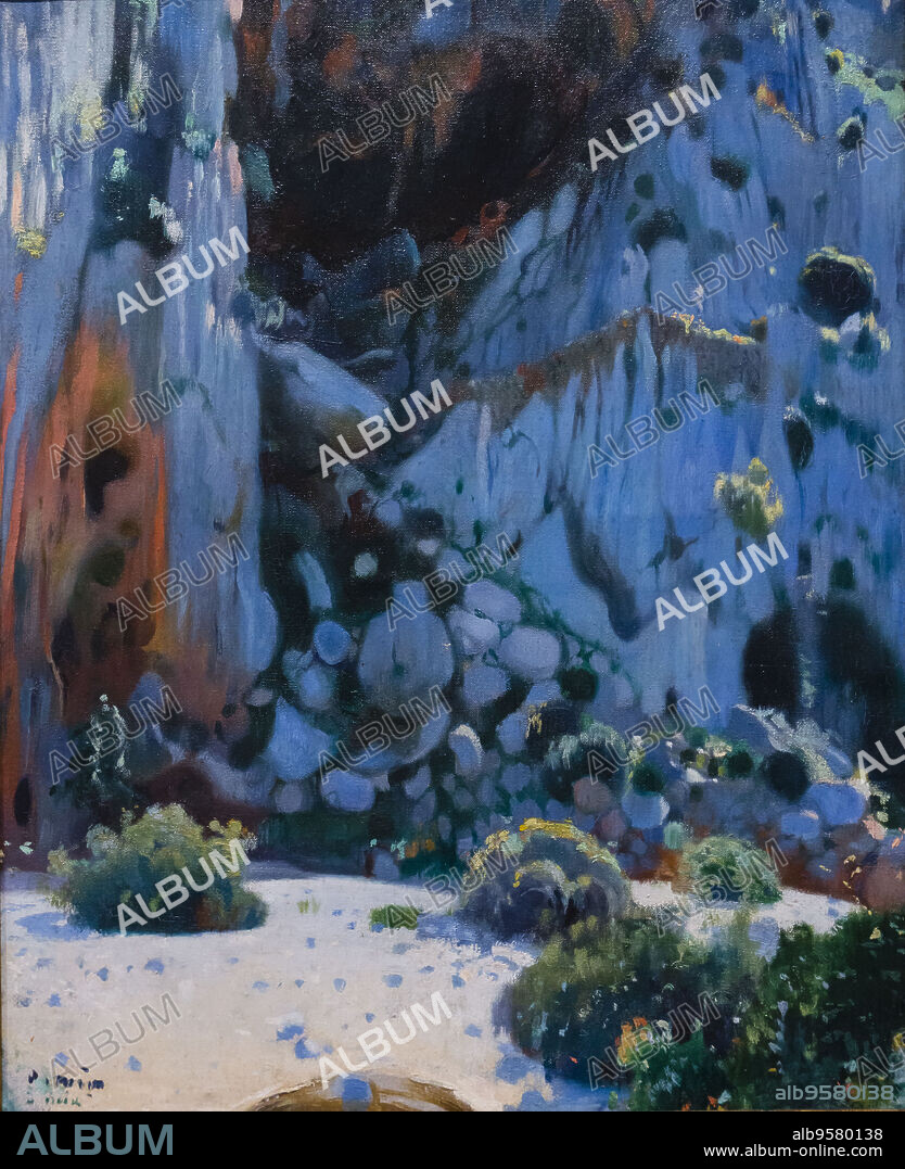 Torrent de Pareis, Mallorca, Joaquim Mir, 1902, óleo sobre lienzo, museo Es Baluard, Palma, Mallorca, balearic islands, spain, europe.