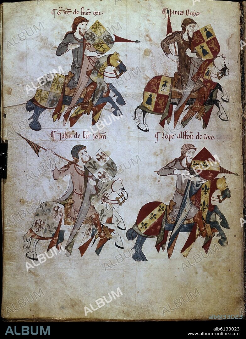 LIBRO DE LOS CABALLEROS DE LA ORDEN DE SANTIAGO - 1361 - FOLIO 30 V - MARTINEZ - RUYS - SAN JUAN.