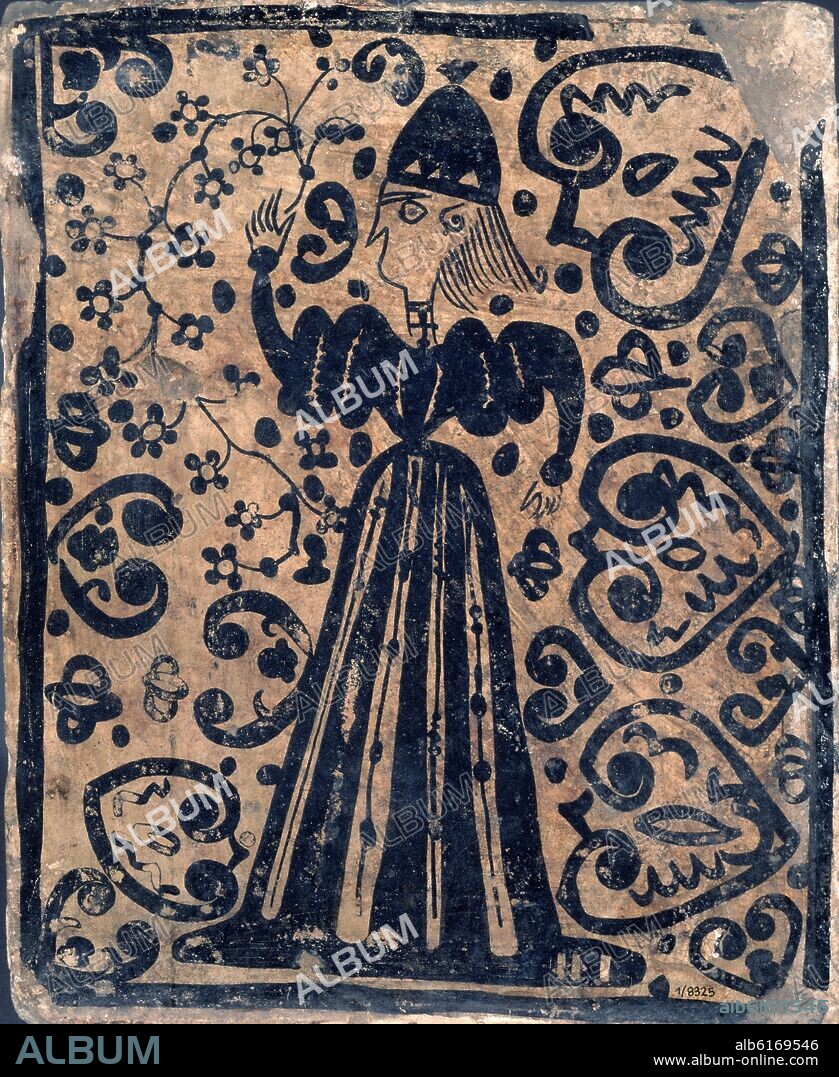 SOCARRAT DE MELUSILLA - CERAMICA DE MANISES -DAMA - SIGLO XV.