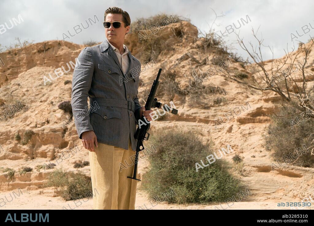 BRAD PITT en ALIADOS, 2016 (ALLIED), dirigida por DON BURGESS y ROBERT ZEMECKIS. Copyright GK FILMS/PARAMOUNT PICTURES.