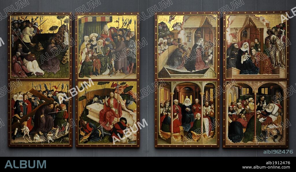 Hans Multscher (1400-1467). German painter. Wurzach Altarpiece, 1437. Gemaldegalerie. Berlin. Germany.