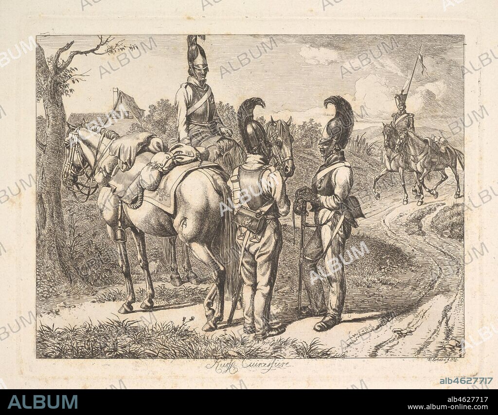 JOHANN CHRISTIAN ERHARD. Russian Cuirassiers, 1816.
