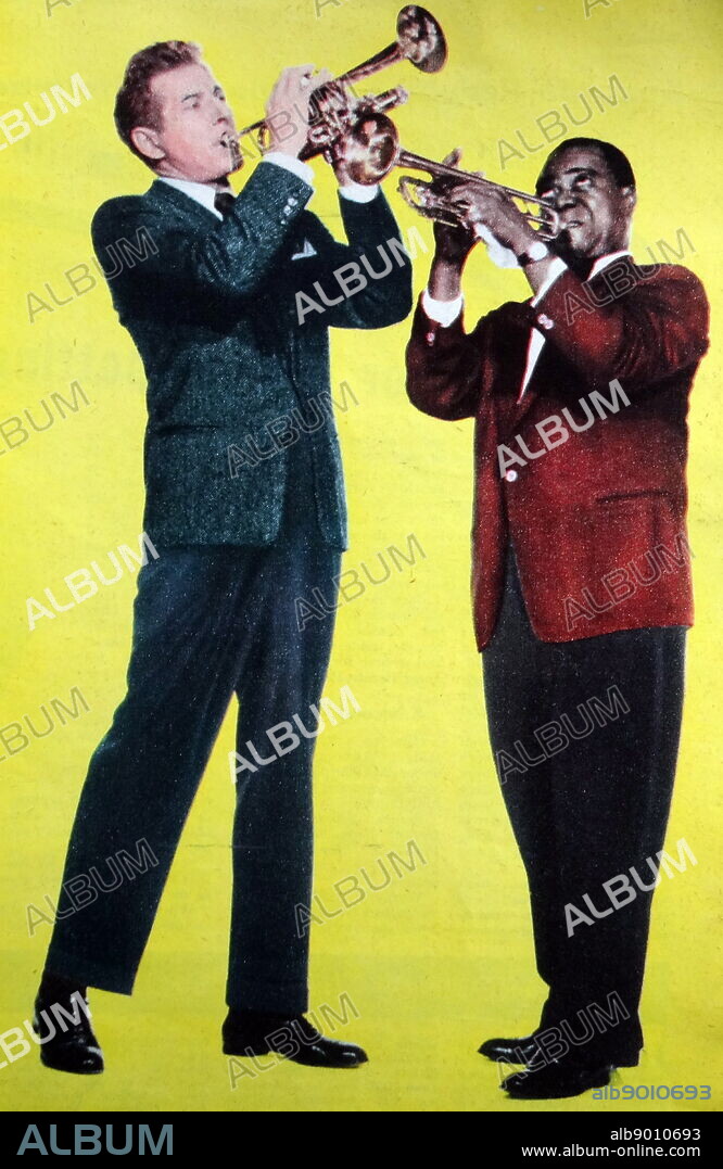 Danny Kaye and Louis Armstrong. Danny Kaye (born David Daniel Kaminsky; January 18, 1911 - March 3, 1987) was an American actor, singer, dancer, comedian, musician, philanthropist, and cook. His performances featured physical comedy, idiosyncratic pantomimes, and rapid-fire novelty songs. Louis Daniel Armstrong (August 4, 1901 - July 6, 1971), nicknamed "Satchmo", "Satch", and "Pops", was an American trumpeter and vocalist. He is among the most influential figures in jazz.