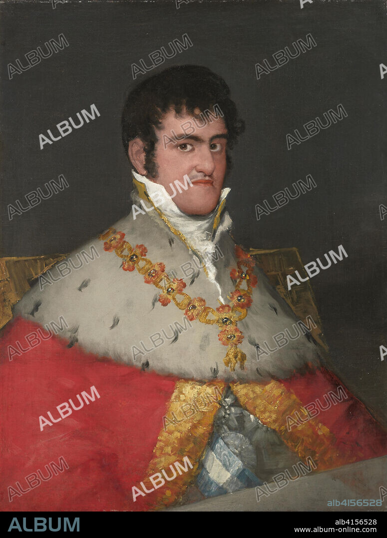 Francisco de Goya (Fuendetodos, 1746-Bordeaux, 1828). Portrait of Ferdinand VII (ca. 1814 - 1815). Oil on canvas. 84 x 63.5 cm.