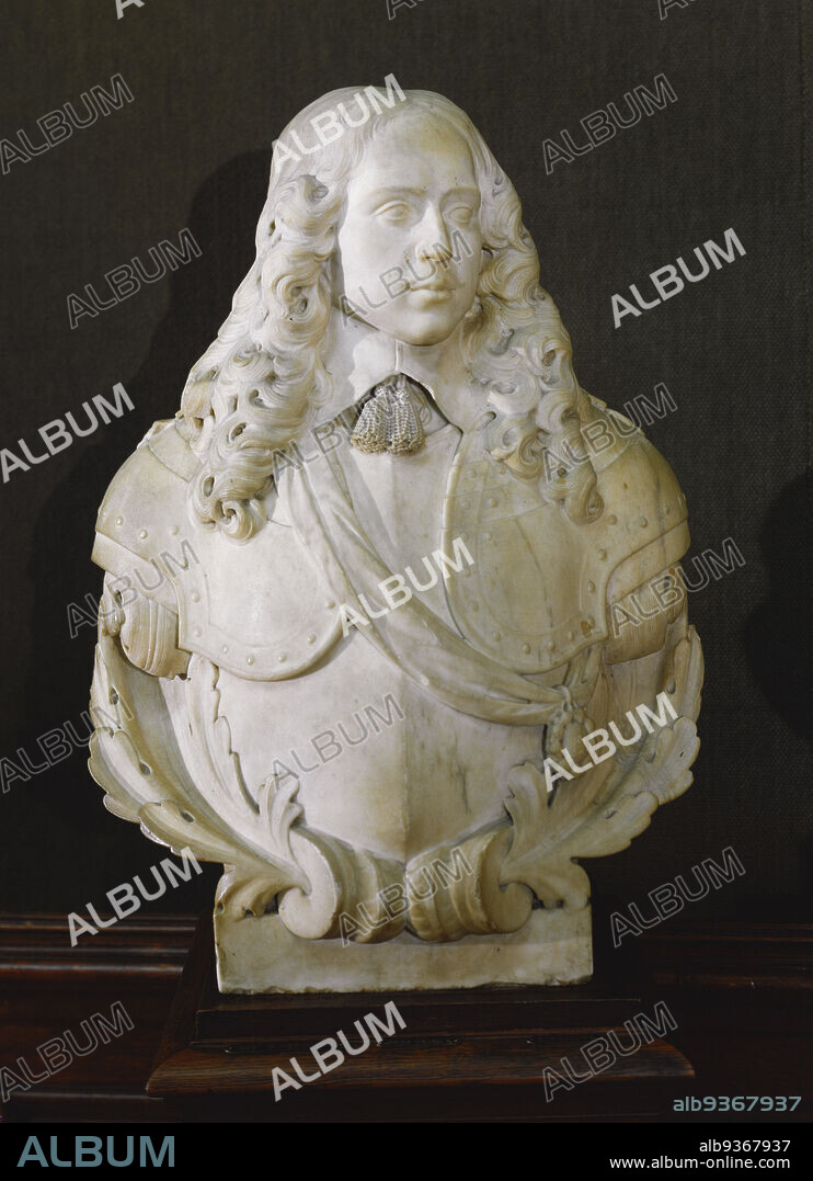 Bust of Stadtholder Willem II 1626-1650, Rombout Verhulst, workshop of, 1683.