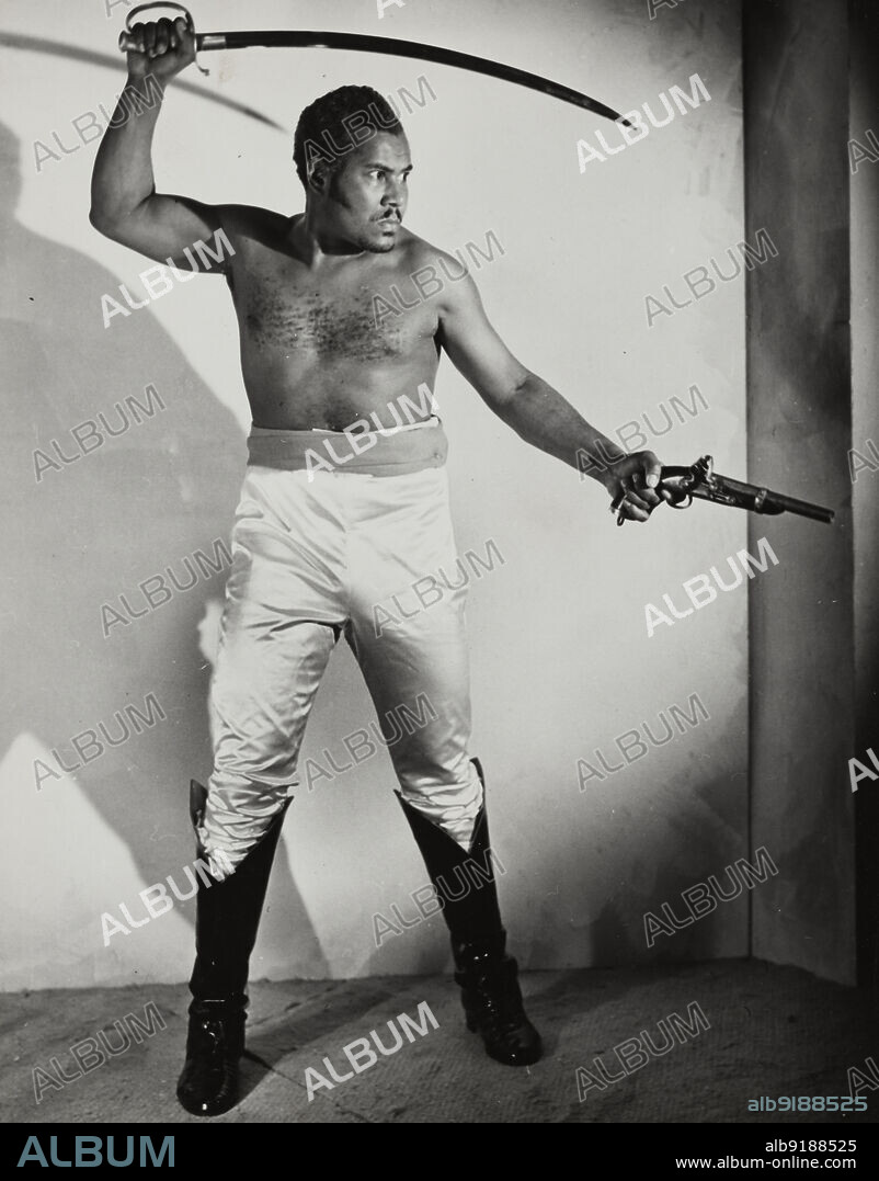 Rex Ingram, shirtless, 1938.