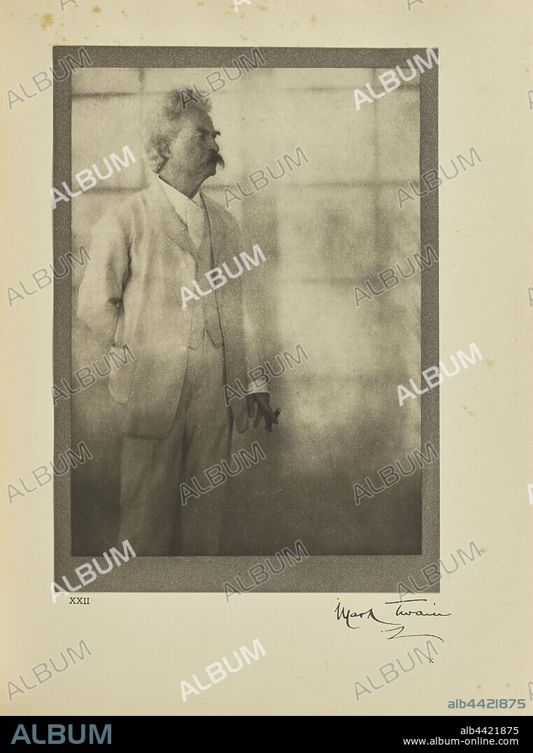 Mark Twain (Samuel Langhorne Clemens), Alvin Langdon Coburn (British, born America, 1882 - 1966), London, England, negative December 21, 1908, print 1913, Photogravure, 20.6 × 14.8 cm (8 1/8 × 5 13/16 in.).