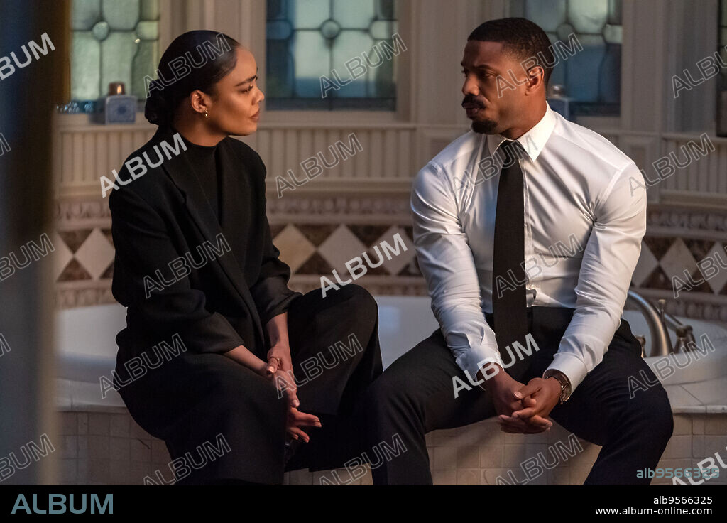 MICHAEL B. JORDAN und TESSA THOMPSON in CREED III, 2023, unter der Regie von MICHAEL B. JORDAN. Copyright Metro-Goldwyn-Mayer (MGM).
