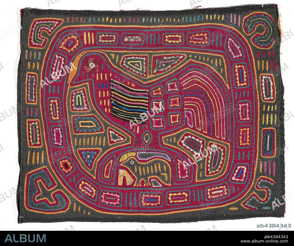 shirt panel (mola), Kuna people, about 1950s, appliqued cotton, 16-5/8 x 20-3/4 in., Textile and Fashion Arts.