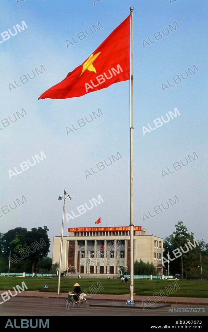 The old National Assembly Building, also known as Ba ình Hall, was a large public building, located on Ba ình Square opposite the Presidential Palace and the Ho Chi Minh Mausoleum, in Hanoi. The building was used by the National Assembly of Vietnam for its sessions and other official functions. The hall was demolished in 2008 to make room for a new parliament house.