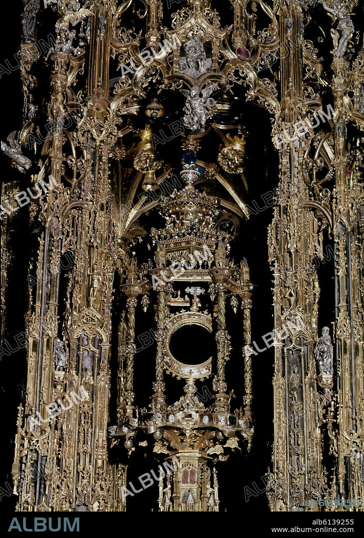 JUAN DE ARFE (1535-1603). CUSTODIA DE ISABEL CATOLICA-DET OSTENSORIO.