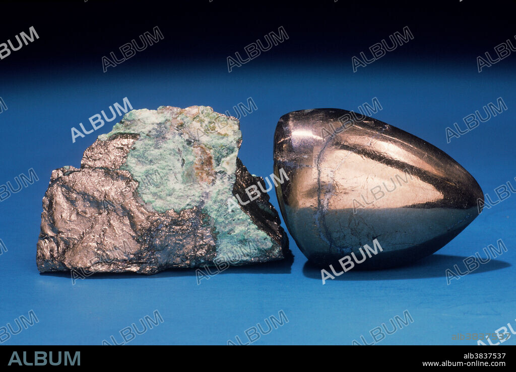 Niccolite is nickel arsenide and an important ore of nickel. The mineral is opaque and metallic with a delicate peach-bronze color, and occurs in massive veins in orebodies, such as the one at Cobalt, Ontario, Canada. Cut stones are lovely but hardly ever seen.
