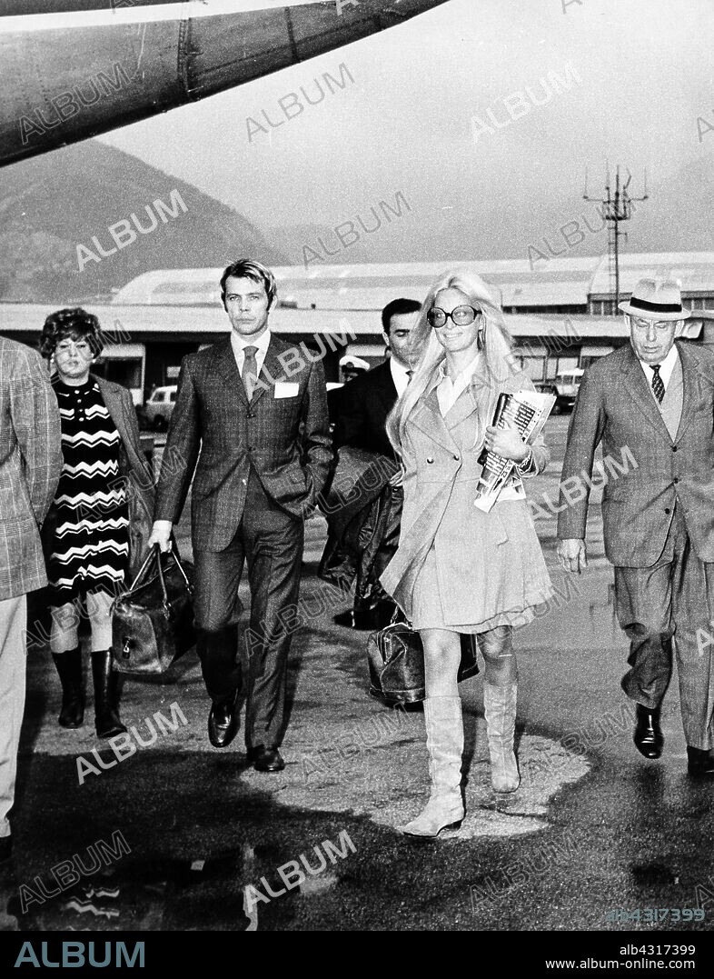 John Derek. Ursula Andress. Rome 1957.