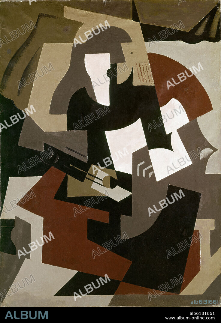 MARIA BLANCHARD. 'Woman with Guitar', 1917, Oil on canvas, 100 x 72 cm, AS01051.