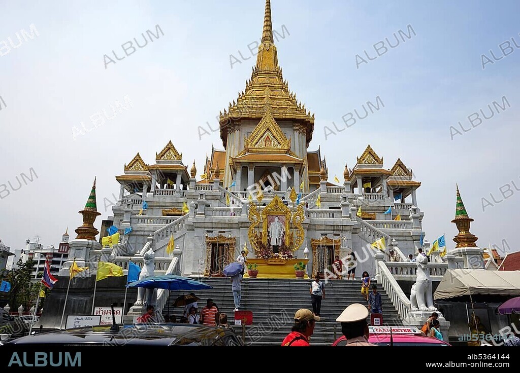 Wat Traimit, Wat Traimit Withayaram Worawihan, Temple of the Golden Buddha, Samphanthawong District, Chinatown, Chinese Quarter, Bangkok, Thailand, Asia.
