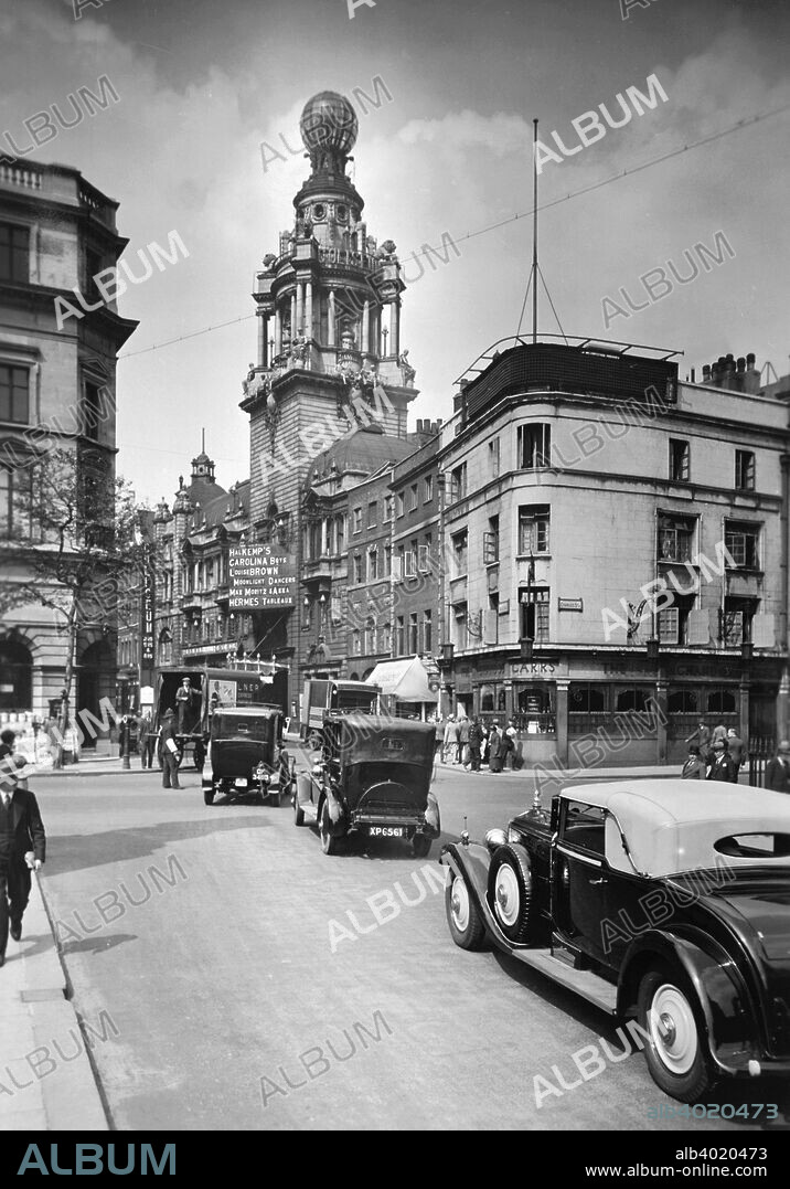 The Coliseum, Westminster, London, c1930s. The acts appearing are Hal Kemp and his Carolina Boys, Louise Brown, the Moonlight Dancers, Max Moritz & Akka, and the Hermes Tableaux.